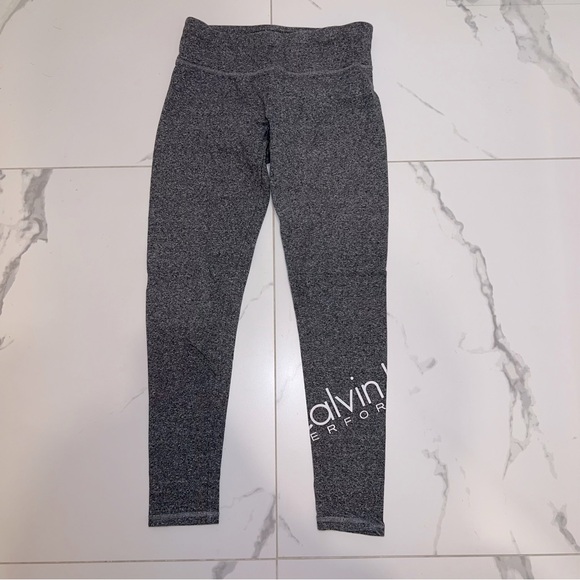 Calvin Klein heather grey leggings tights - Picture 1 of 4